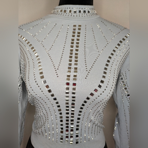 Lizette Collection Embellished Crop Top - Picture 8 of 8